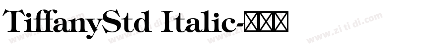 TiffanyStd Italic字体转换